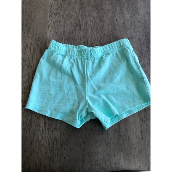 Carters Two Piece Stripe Top and Aqua Shorts - 24M - Picture 3 of 4